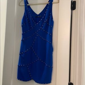 Blue mini dress